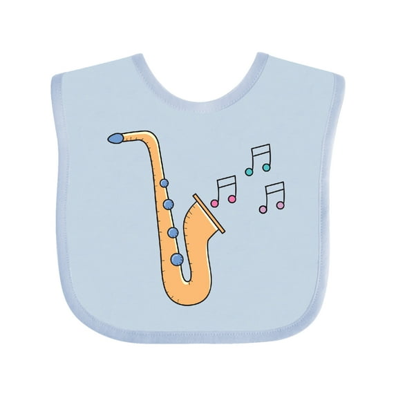 Inktastic Saxophone Player Music Girls Baby Bib