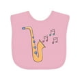 thumbnail image 1 of Inktastic Saxophone Player Music Girls Baby Bib, 1 of 4