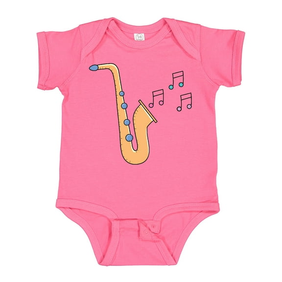 Inktastic Saxophone Player Music Girls Baby Bodysuit