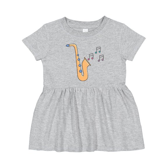 Inktastic Saxophone Player Music Girls Baby Dress