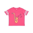 thumbnail image 1 of Inktastic Saxophone Player Music Girls Toddler T-Shirt, 1 of 5