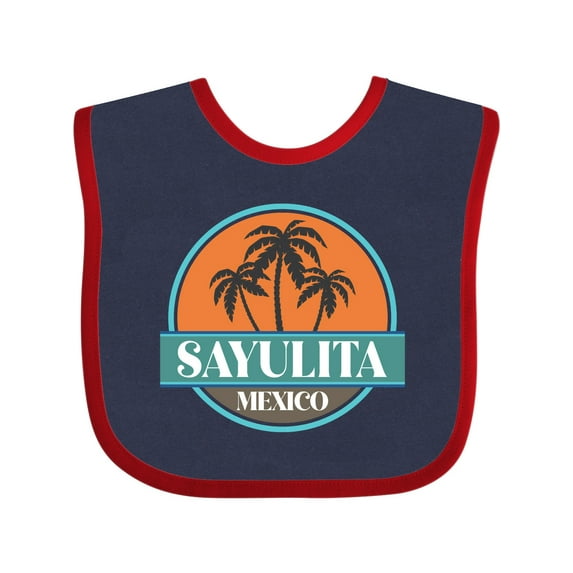 Inktastic Sayulita Mexico Vacation Souvenir Boys or Girls Baby Bib