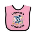 thumbnail image 1 of Inktastic Schnauzer Dog Lover Girls Baby Bib, 1 of 4