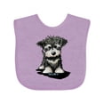 thumbnail image 1 of Inktastic Schnauzer Pup Boys or Girls Baby Bib, 1 of 4