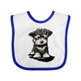thumbnail image 1 of Inktastic Schnauzer Pup Boys or Girls Baby Bib, 1 of 4