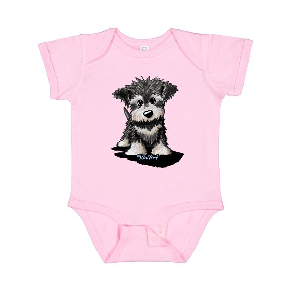 Inktastic Schnauzer Pup Boys or Girls Baby Bodysuit