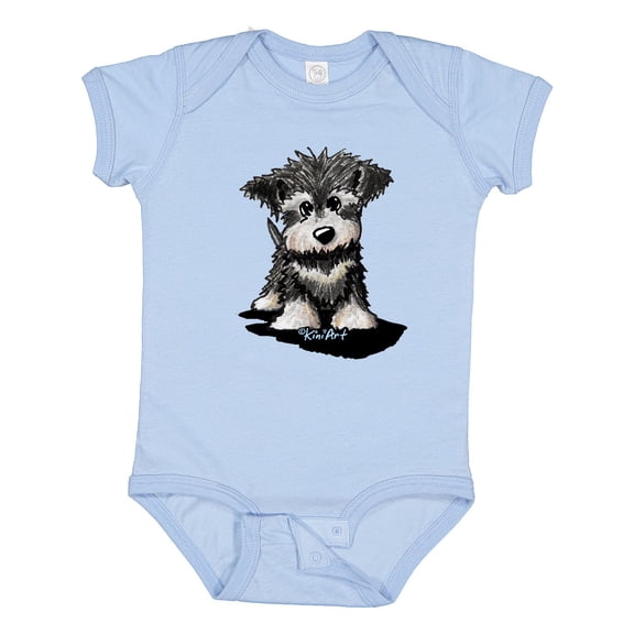 Inktastic Schnauzer Pup Boys or Girls Baby Bodysuit