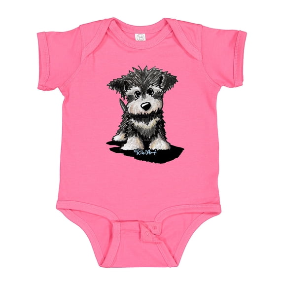 Inktastic Schnauzer Pup Boys or Girls Baby Bodysuit