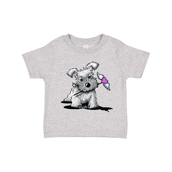 Inktastic Schnauzer with Heart Boys or Girls Toddler T-Shirt
