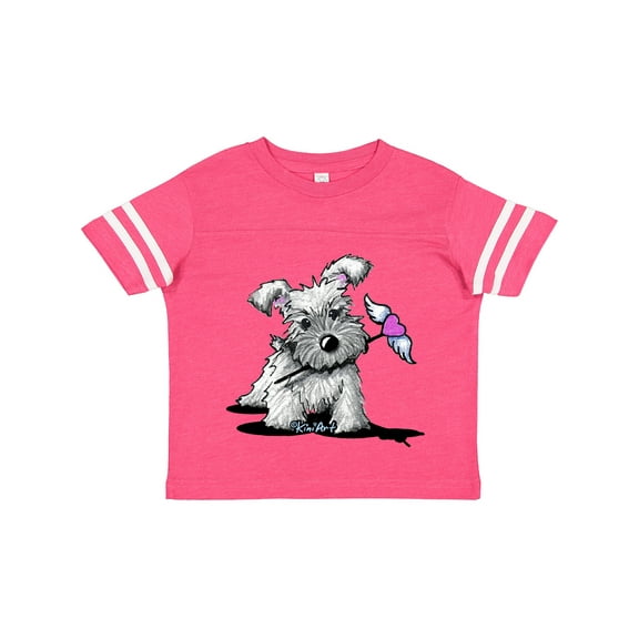 Inktastic Schnauzer with Heart Boys or Girls Toddler T-Shirt