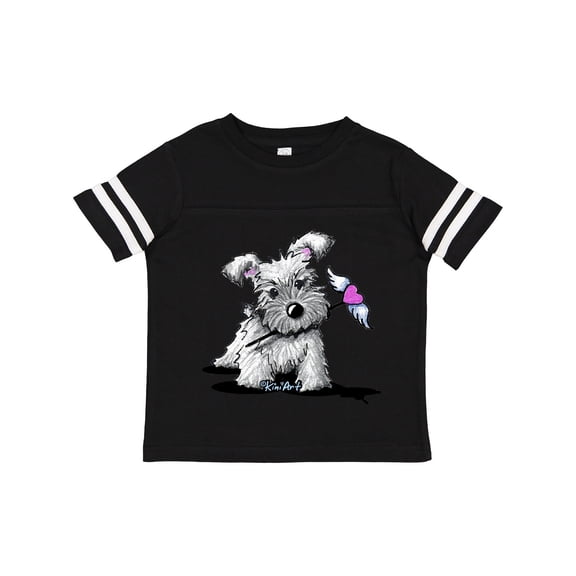 Inktastic Schnauzer with Heart Boys or Girls Toddler T-Shirt