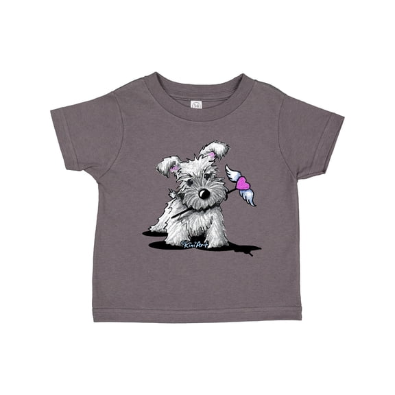 Inktastic Schnauzer with Heart Boys or Girls Toddler T-Shirt
