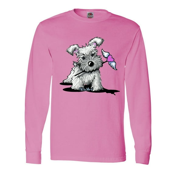 Inktastic Schnauzer with Heart Long Sleeve T-Shirt