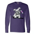thumbnail image 1 of Inktastic Schnauzer with Heart Long Sleeve T-Shirt, 1 of 5