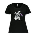thumbnail image 1 of Inktastic Schnauzer with Heart Women's Plus Size T-Shirt, 1 of 5