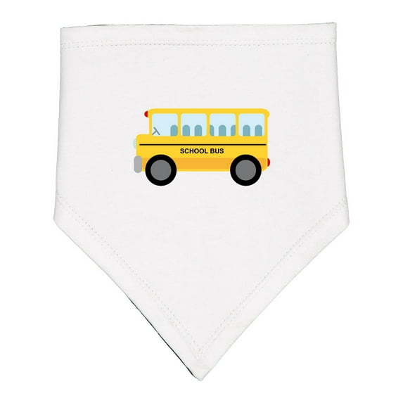 Inktastic School Bus Baby Bandana Bib