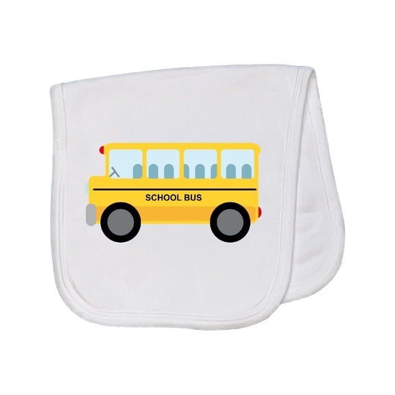 Inktastic School Bus Baby Burp Cloth