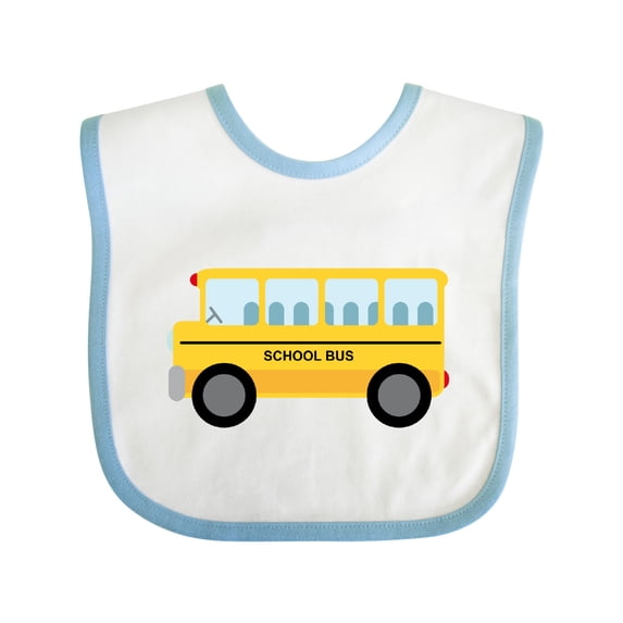 Inktastic School Bus Boys or Girls Baby Bib