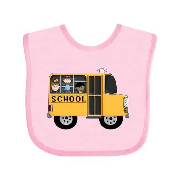 Inktastic School Bus Boys or Girls Baby Bib