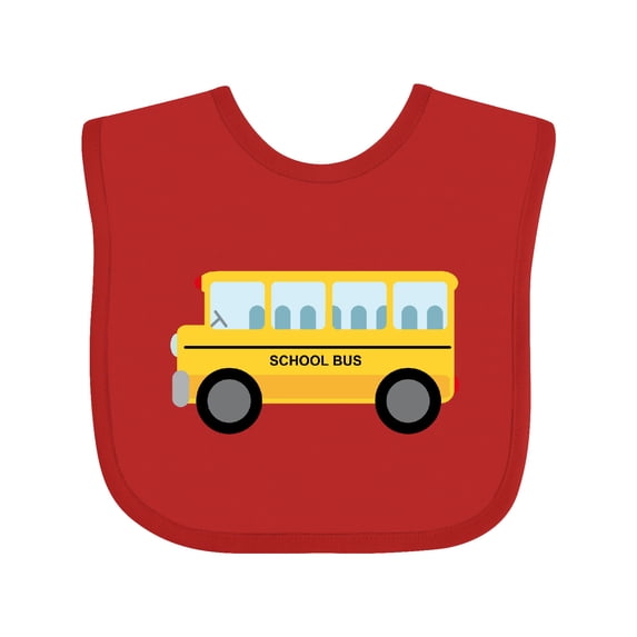 Inktastic School Bus Boys or Girls Baby Bib