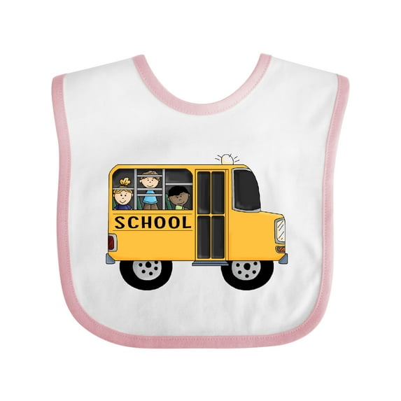 Inktastic School Bus Boys or Girls Baby Bib