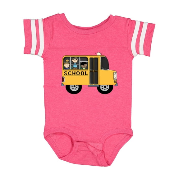 Inktastic School Bus Boys or Girls Baby Bodysuit