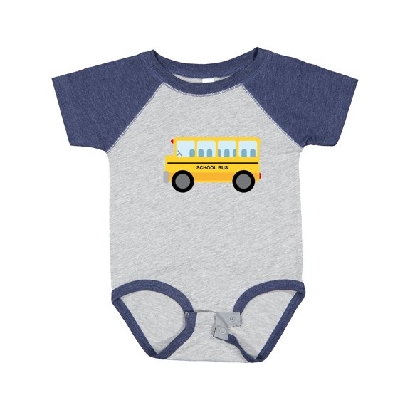 Inktastic School Bus Boys or Girls Baby Bodysuit