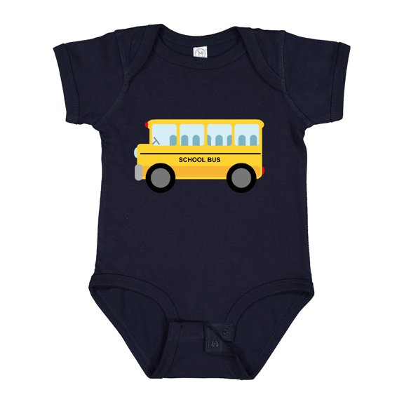Inktastic School Bus Boys or Girls Baby Bodysuit