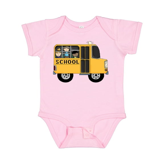 Inktastic School Bus Boys or Girls Baby Bodysuit