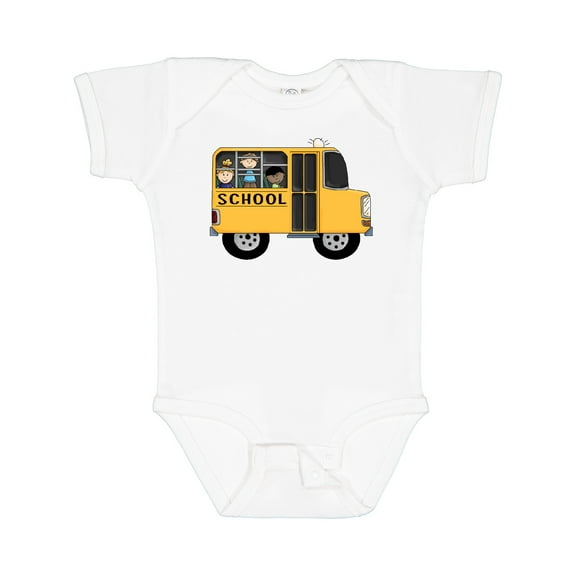Inktastic School Bus Boys or Girls Baby Bodysuit