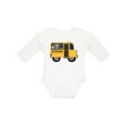 thumbnail image 1 of Inktastic School Bus Boys or Girls Long Sleeve Baby Bodysuit, 1 of 5