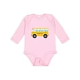 thumbnail image 1 of Inktastic School Bus Boys or Girls Long Sleeve Baby Bodysuit, 1 of 5