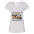 thumbnail image 1 of Inktastic School Bus Driver Be Nice Women's V-Neck T-Shirt, 1 of 5