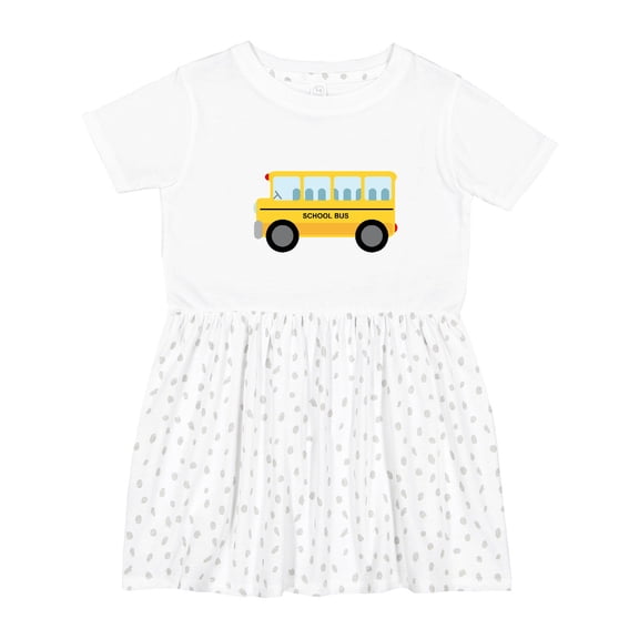 Inktastic School Bus Girls Toddler Dress