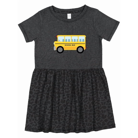 Inktastic School Bus Girls Toddler Dress