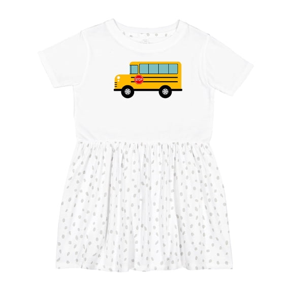 Inktastic School Bus Girls Toddler Dress