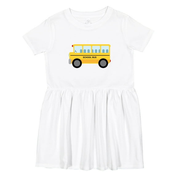 Inktastic School Bus Girls Toddler Dress