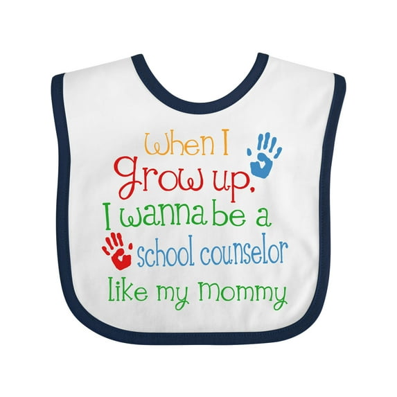 Inktastic School Counselor Like Mommy Boys or Girls Baby Bib