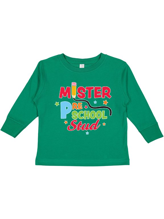 School Mister Preschool Stud Boys Long Sleeve Toddler T-Shirt