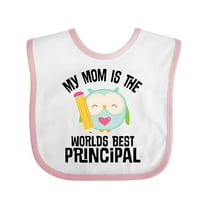 Inktastic School Principal Mom Boys or Girls Baby Bib