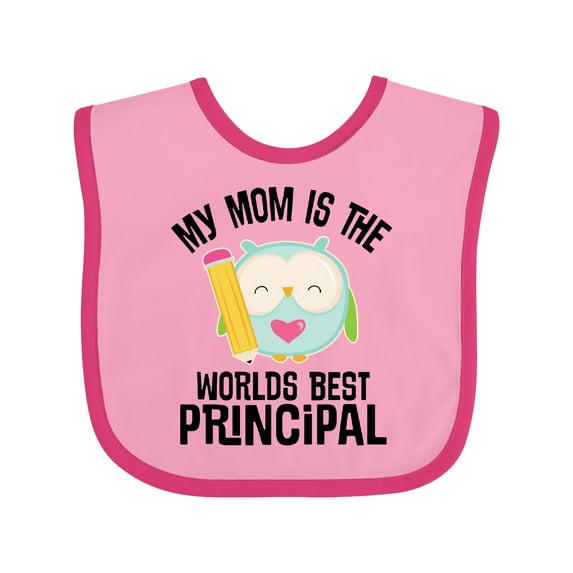 Inktastic School Principal Mom Boys or Girls Baby Bib