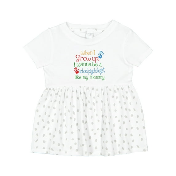 Inktastic School Psychologist Like Mommy Girls Baby Dress