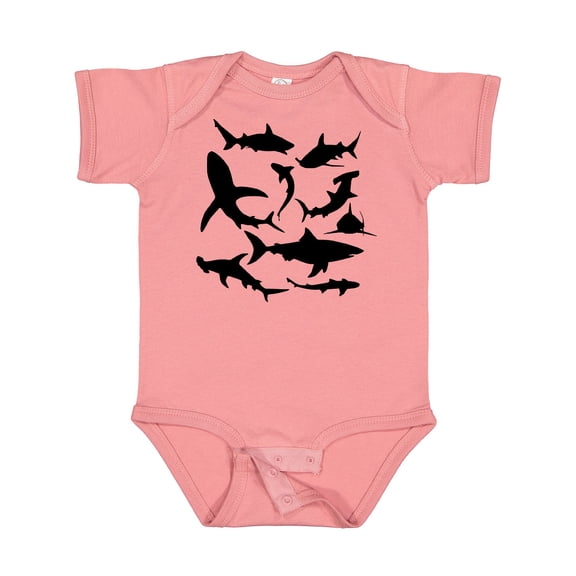 Inktastic School of Sharks Boys or Girls Baby Bodysuit