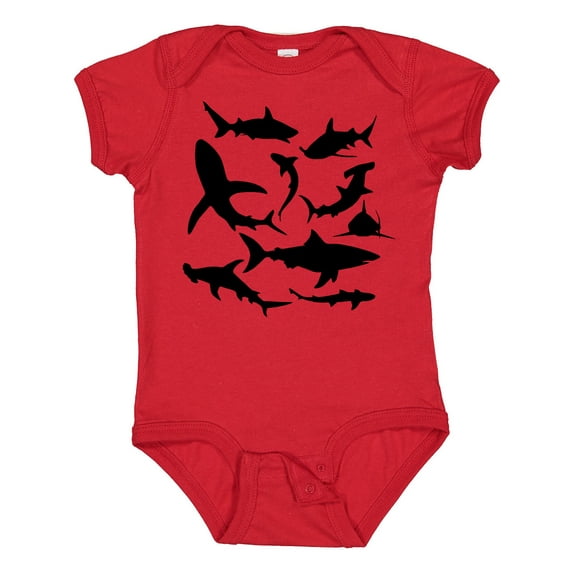 Inktastic School of Sharks Boys or Girls Baby Bodysuit