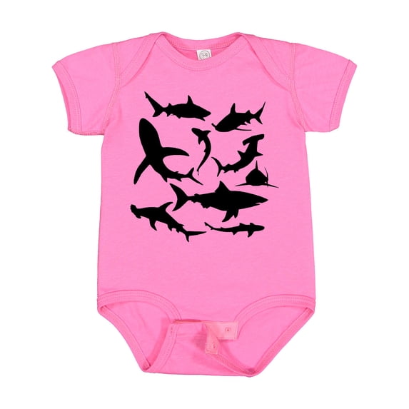 Inktastic School of Sharks Boys or Girls Baby Bodysuit