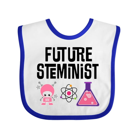 Inktastic Science Gift Future STEMinist Scientist for Girls Girls Baby Bib