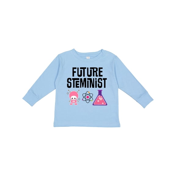 Inktastic Science Gift Future STEMinist Scientist for Girls Girls Long Sleeve Toddler T-Shirt