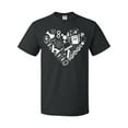 thumbnail image 1 of Inktastic Science Heart Beaker, Book, DNA and Microscope T-Shirt, 1 of 5