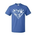thumbnail image 1 of Inktastic Science Heart Beaker, Book, DNA and Microscope T-Shirt, 1 of 5