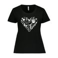 thumbnail image 1 of Inktastic Science Heart Beaker, Book, DNA and Microscope Women's Plus Size T-Shirt, 1 of 5